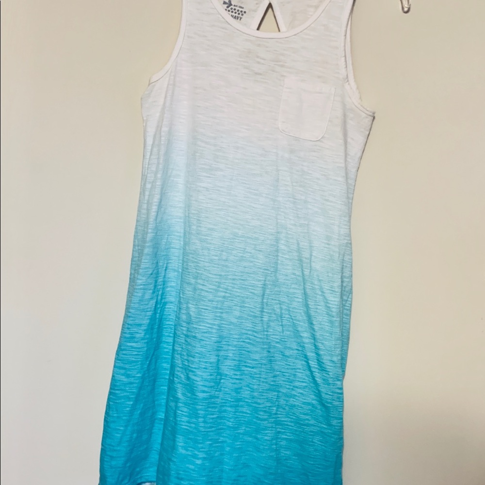 Blue and white ombré sundress